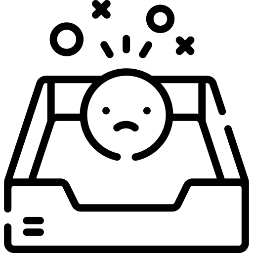 Inbox empty state office material archive icon