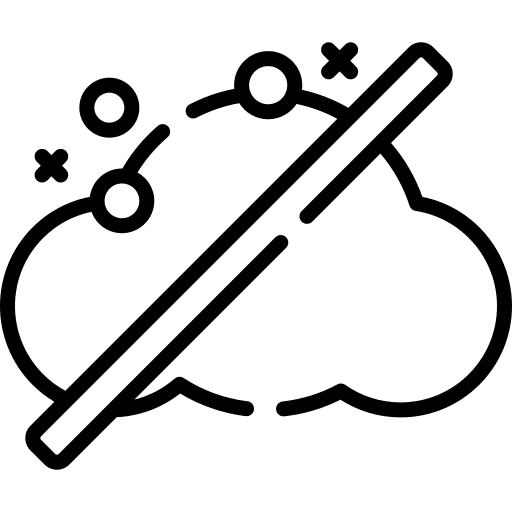 Cloud no cloud cloud computing icon