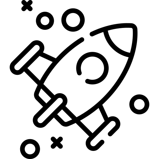 Rocket start up rocket launch shuttle icon