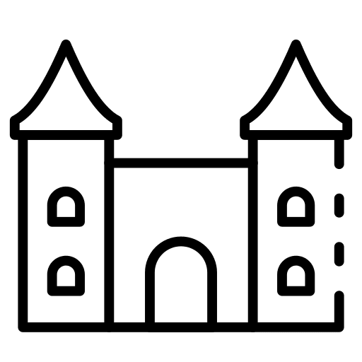 Fort building fort monument icon