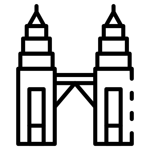 Landmark petronas twin tower architectonic landmark icon