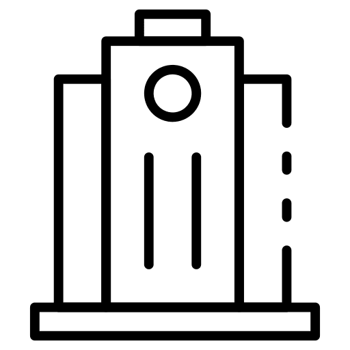 Landmark architecture and city landmark monument icon