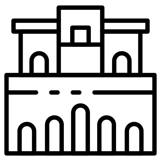 Building architecture architecture and city monument icon