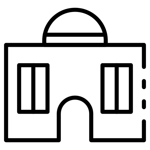 Building monument historical place icon