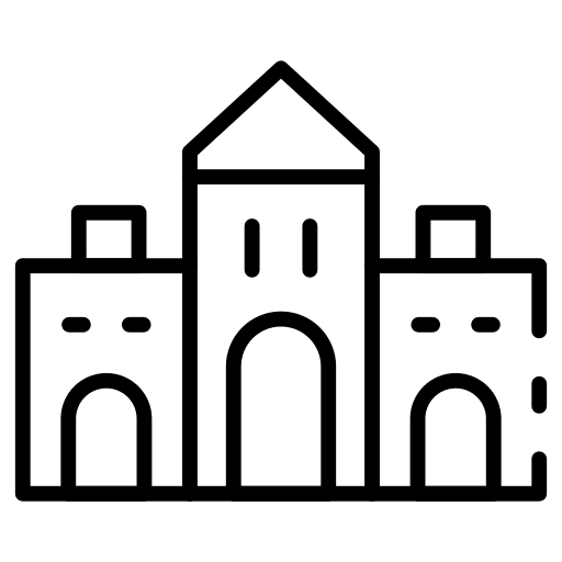 Building monument landmark building icon