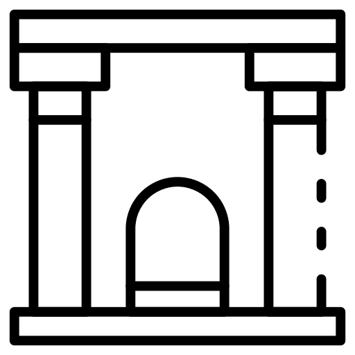 Gate gate architecture building icon