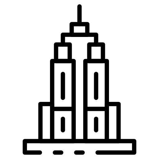 Landmark architecture monument building icon