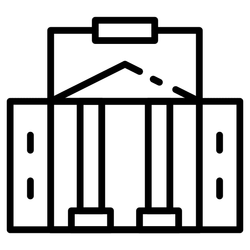 Building museum column landmark icon