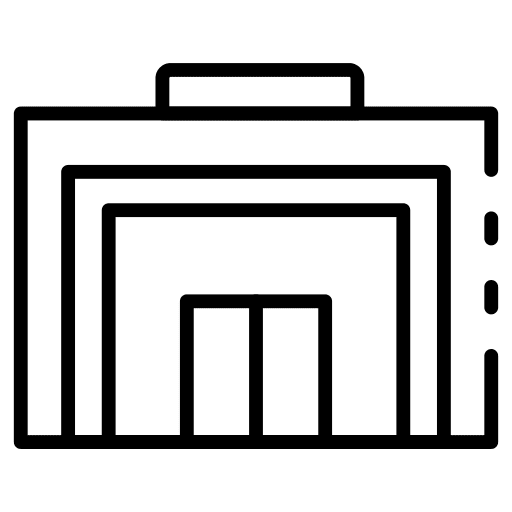 Building place architecture and city building icon