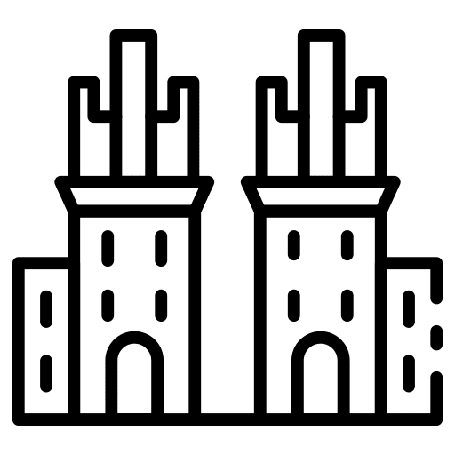 Fort monument fort landmark icon