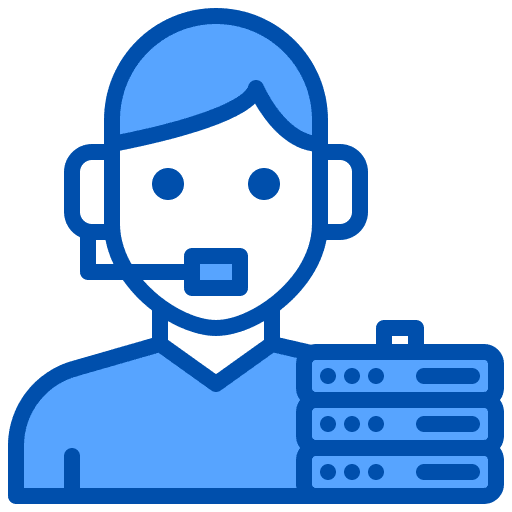 Callcenter technical support network communications icon