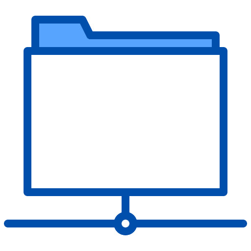 Folder architecture hosting web hosting icon