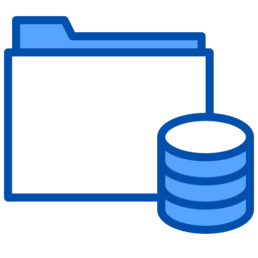 Folder network folder database icon