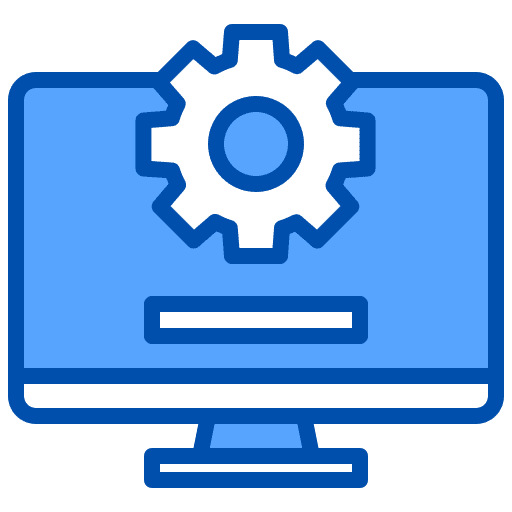 Setting setting server computer icon