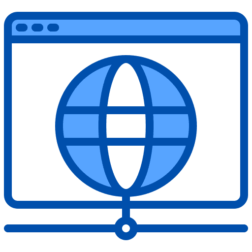 Website global website web development icon