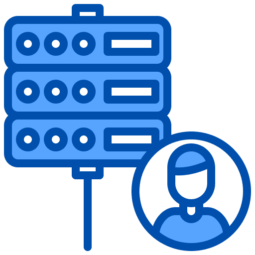 Admin network seo and web database icon