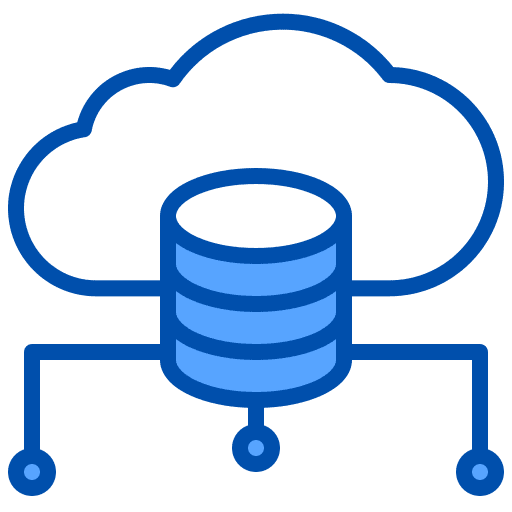 Database database data cloud computing icon