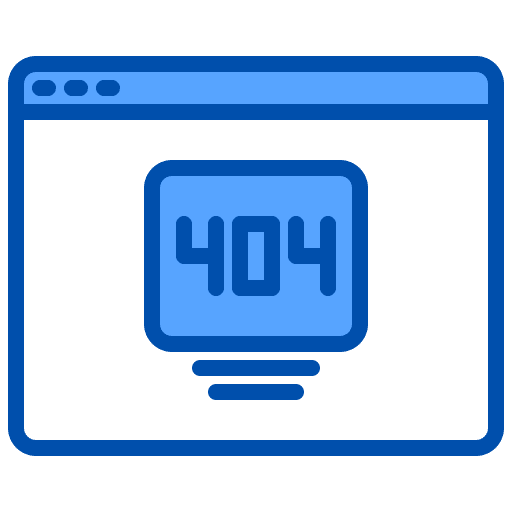 Error seo and web server business and finance icon