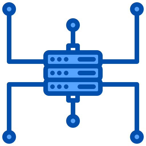 Hosting seo and web server storage icon
