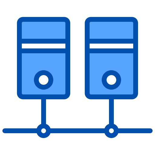 Hosting storage seo and web web hosting icon