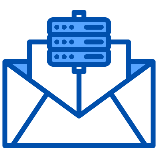 Mail hosting mail seo and web icon