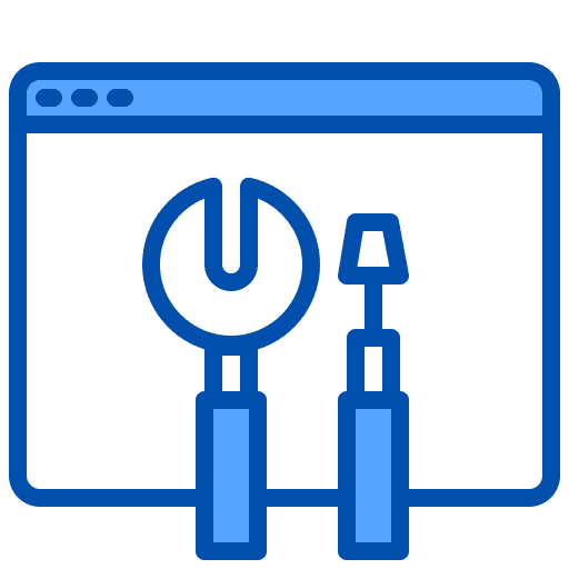 Maintenance servers storage electronics icon