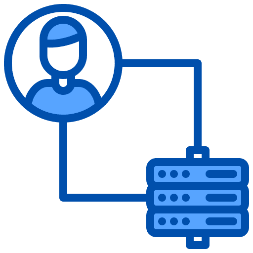 User servers server database icon