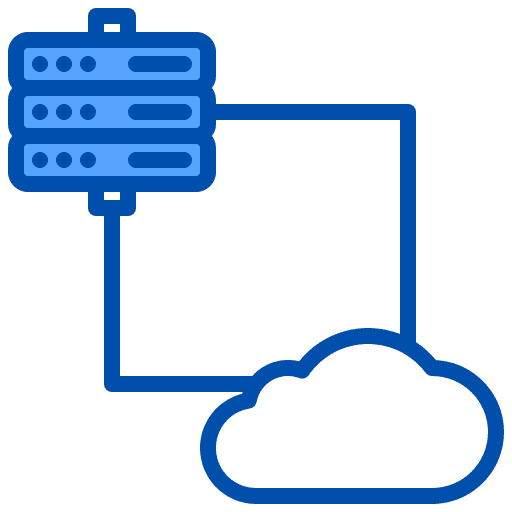 Cloud seo and web internet data icon