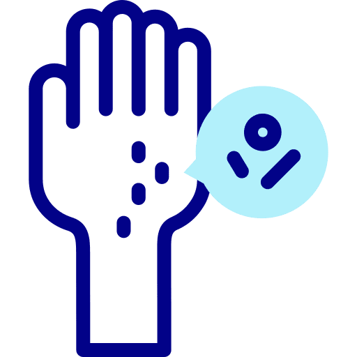 Allergy skin care skin care icon