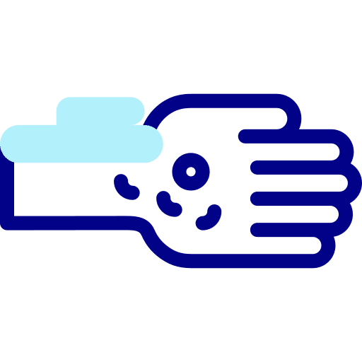 Lotion care hand reaction icon