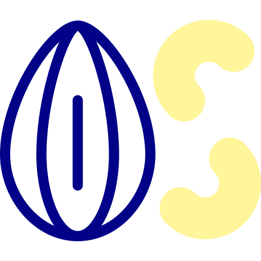 Nuts vegetarian healthy almond icon