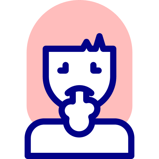 Cough sick pain sneeze icon