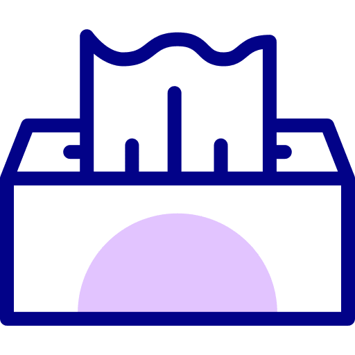 Tissue box tissue paper hygiene wellness icon