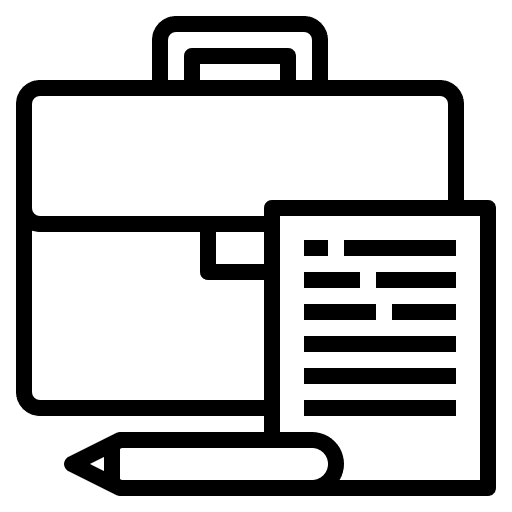 Briefcase office business business and finance icon