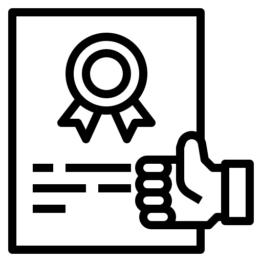 Certificate business like guarantee icon