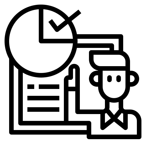 Chart business office present icon