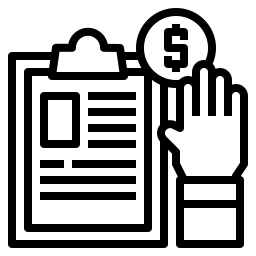 Clipboard money finance clipboard icon