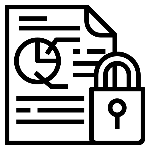 File office key lock business and finance icon