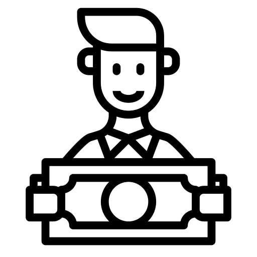 Man business and finance employee finance icon