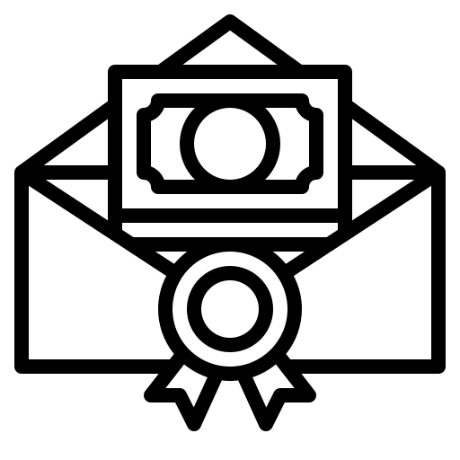 Certificate reward finance money icon