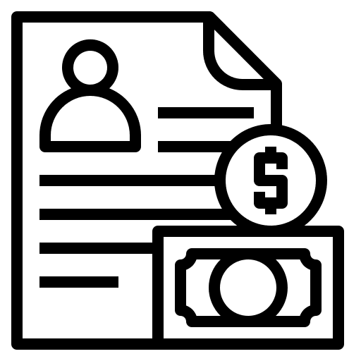 Profile finance business and finance business icon