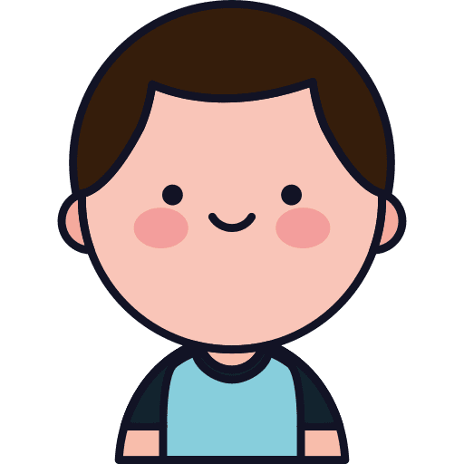 Boy man people brown hair icon