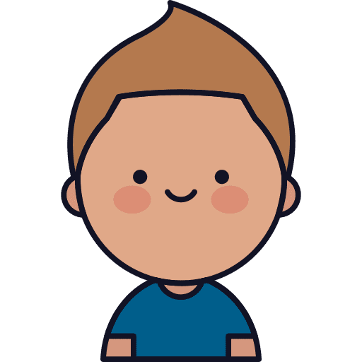 Boy profile user character icon