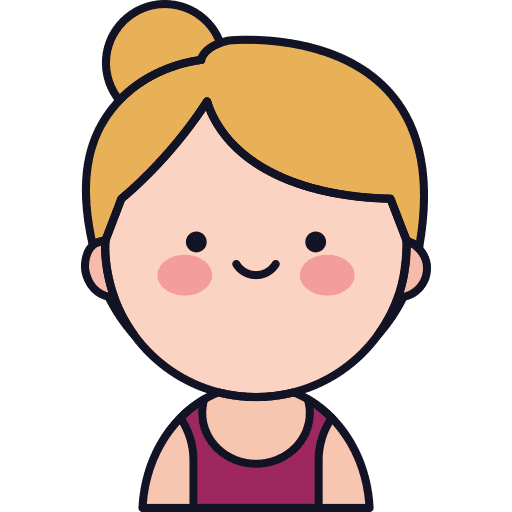 Girl user character kawaii icon