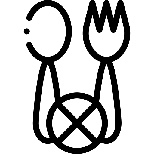 Fasting food and restaurant no food cultures icon
