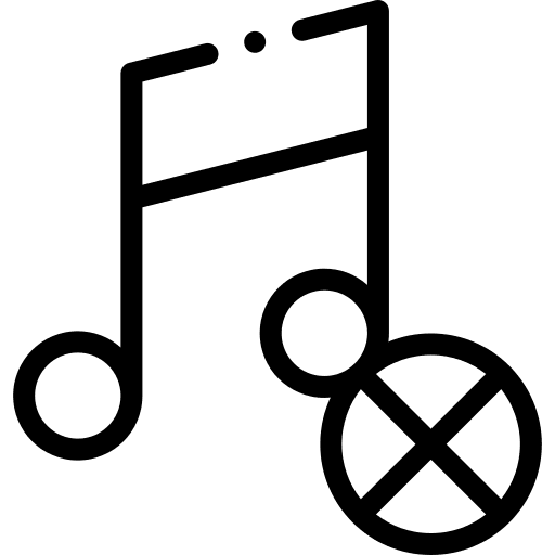 No music music and multimedia cultures forbidden icon