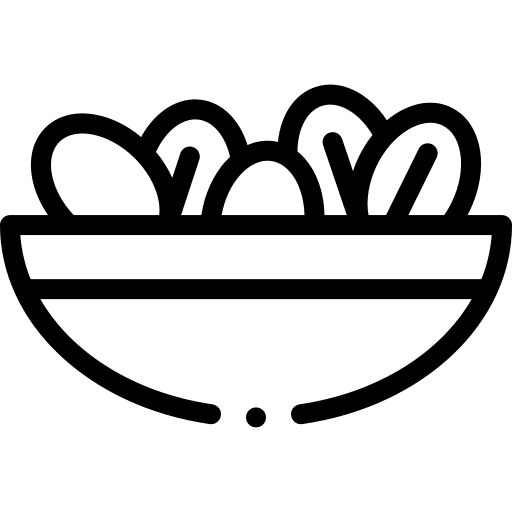 Nuts vegetarian food and restaurant vegan icon