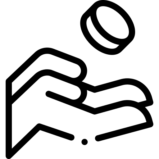 Charity coin ramadan charity icon