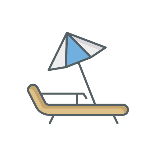 Deck deck tourism seat icon