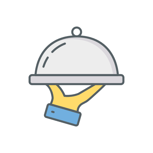 Dish dish tray lunch icon